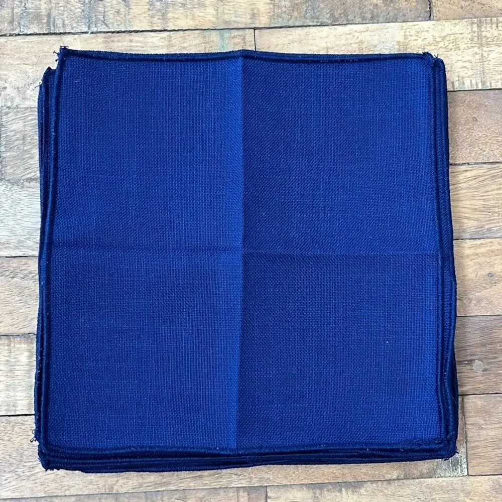 Dark Blue Linen Dinner Napkins 9.5
